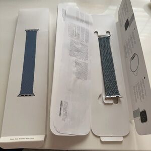 Apple Watch 45mm Slate Blue Braided solo Loop size6